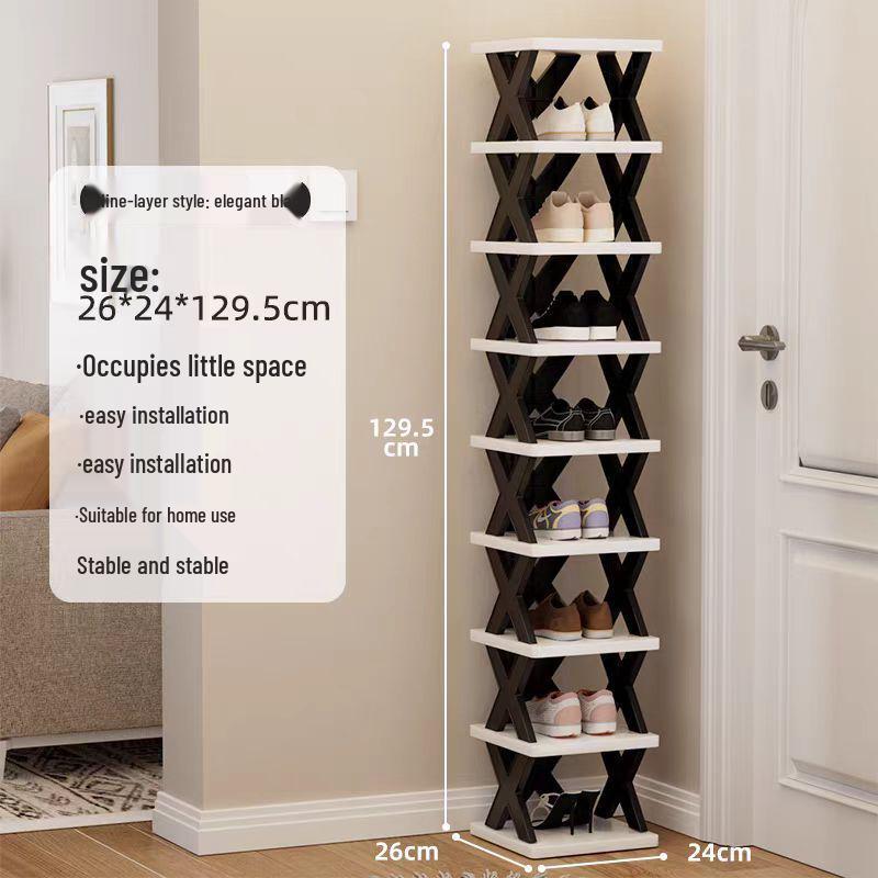 Compact Entryway Shoe Cabinet: Space-saving Multi-layer Storage for Small Wardrobes and Dormitories