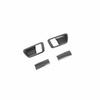 4PCS Inner Door Handle Bowl Cover Trim For Toyota Sienna 2015-2020 Carbon Fiber