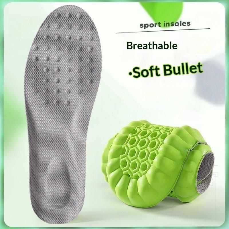 1 Pair Breathable Soft Sports Insoles, Shock-Absorbing Comfort Cushion Inserts, Running Shoe Pads for Men and Women