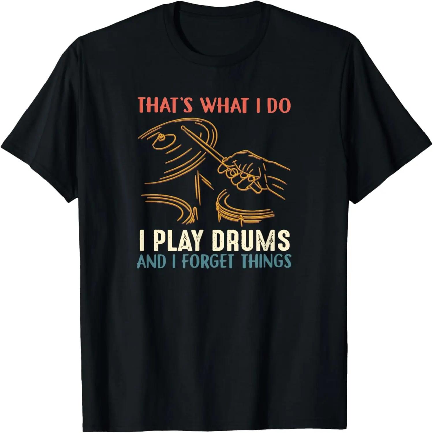 I Destroy Silence Drummer Drum Dog Drum Set T-Shirt S