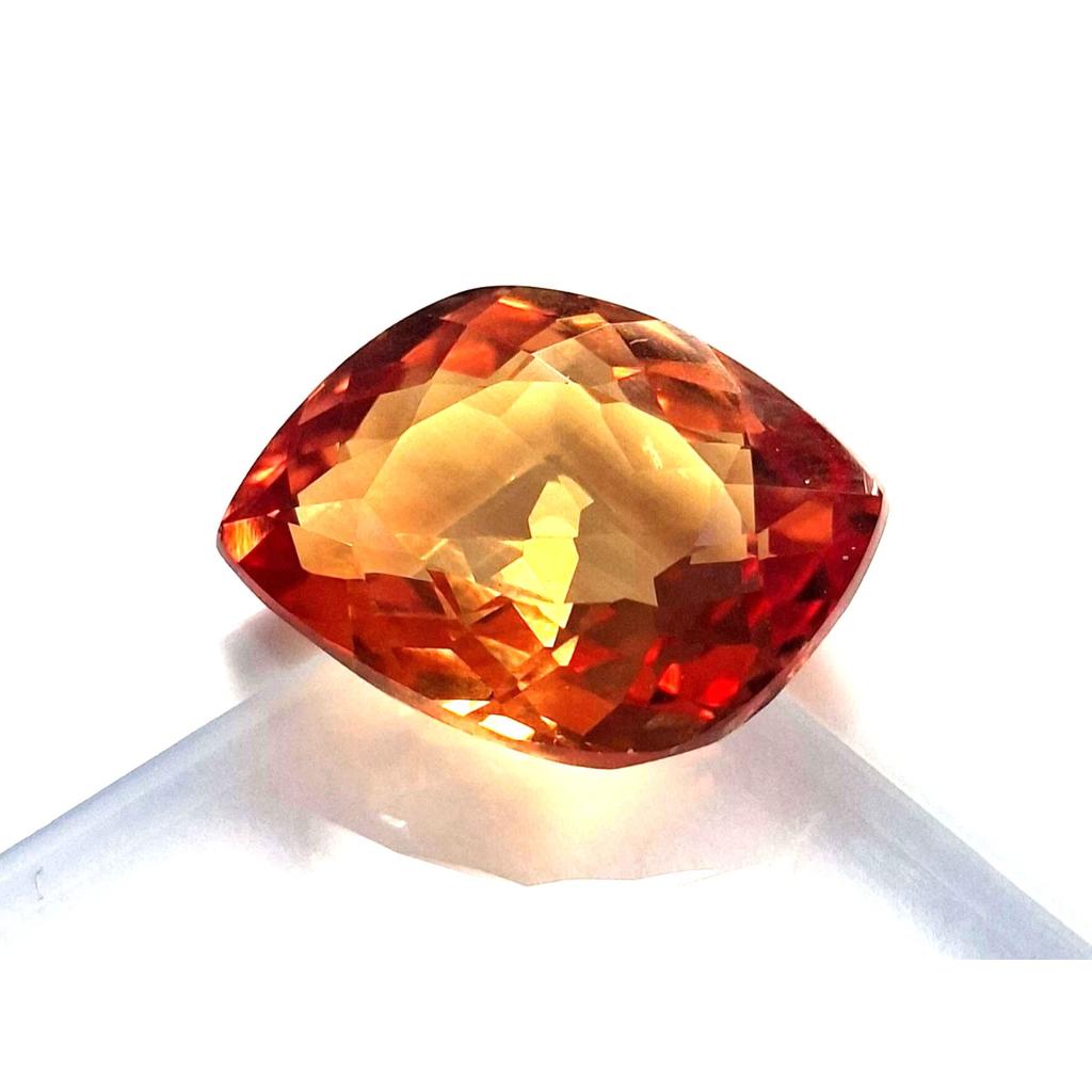 Natural Yellow Orange Sapphire 11-13 Ct Fancy Cut Certified Fabulous Gemstone