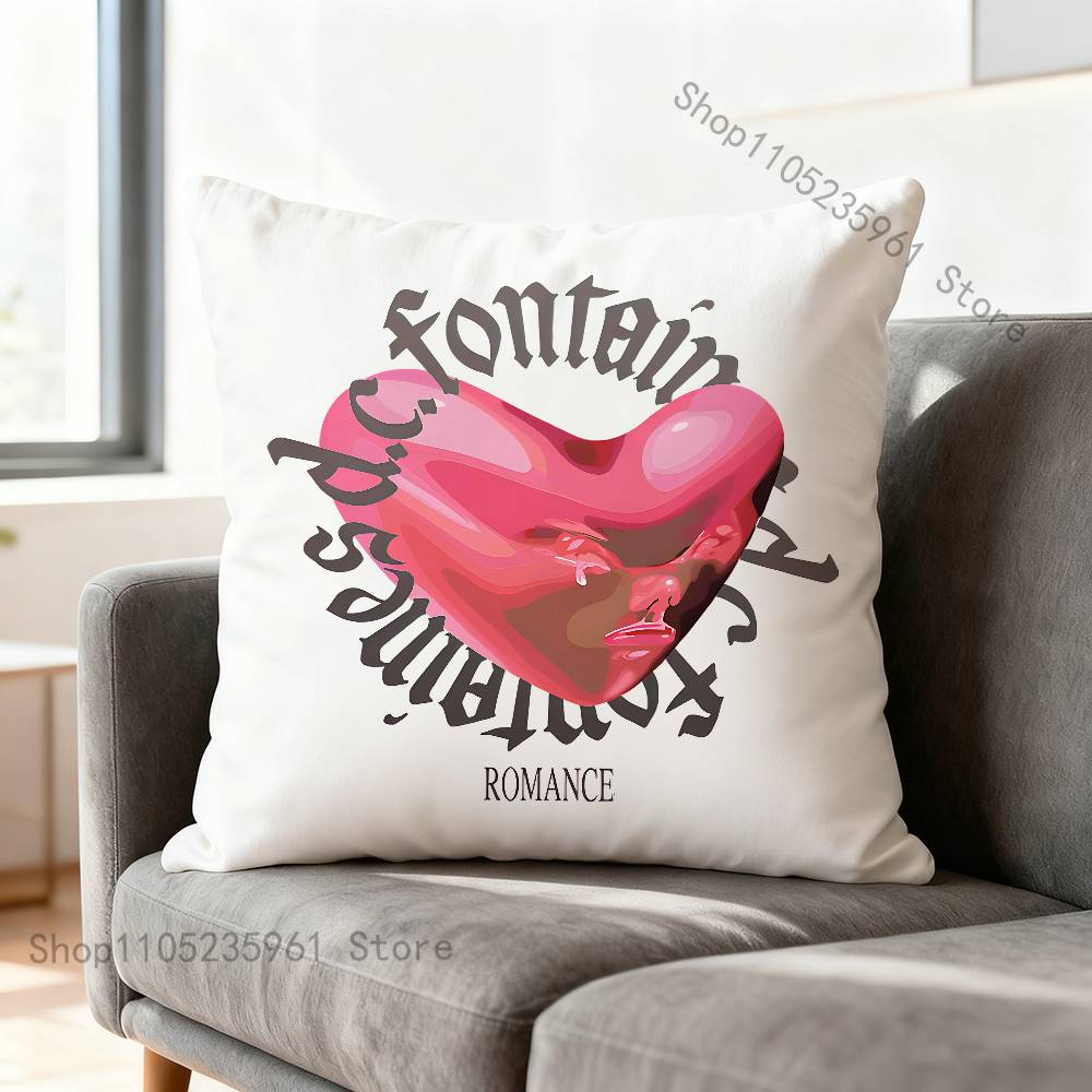 

Fontaines DC Romance Pillow Cases for Bedroom Living Room Sofa Home Decor Polyester Cushion Cover with Zipper 30x30cm