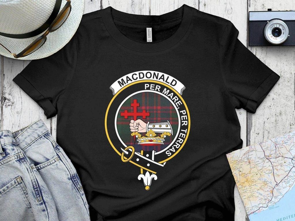 MacDonald Clan Crest Tartan T-Shirt & Sweatshirt – Scottish Heritage