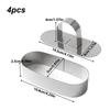 Cake Ring Mold 4X Stainless Steel Cooking Rings Cake Ring Molds Food Rings Dessert Mousse Cooking Rings Pastry Mold with Pusher