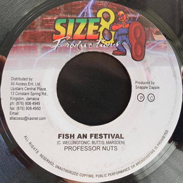 

7inch Record PROFESSOR NUTS - Fish An Festival NONE Size 8 Producti Jamaica Reggae, Ska & Dub Used