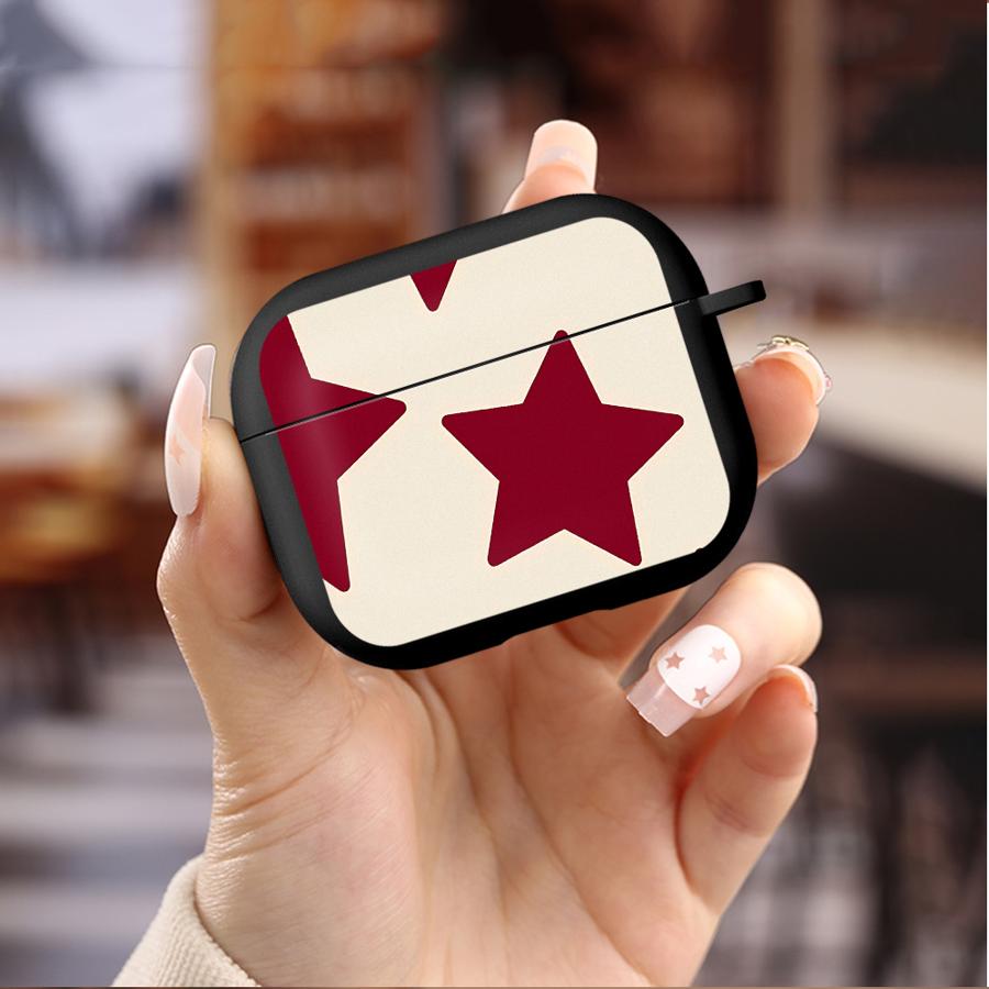 Earphone Cases Cover Case For Airpods Pro3 Pro2 2 4 3 1 Pro Retro Red Star
