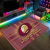 Queensland Maroons Design Crystal Velvet Carpet Cozy Non?Slip Printed Rug For Bedroom Living Room Entrance