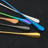 Handled Long 4pcs Stainless 192cm Steel Ice Cream Dessert Tea Spoon Colorful Coffee Spoon Dinnerware Flatware Kitchen Tools