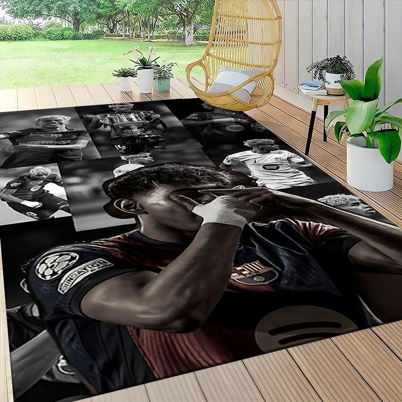 Football Legends Celebration Extra-large living room rug, highly absorbent, does not shed, decorative rug for living room and bedroom. 07319