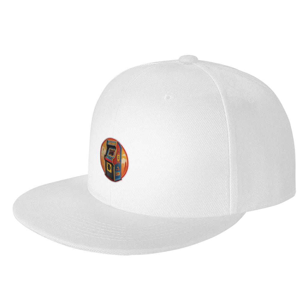 Fashion Arcade Game Retro Sticker Flat Brim Sun Hat Sports And Fitness Hats