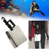Scubas Diving Writing Slates with Swivels Clip Underwater Writing Board Snorkeling Record Board Underwater Writing Board
