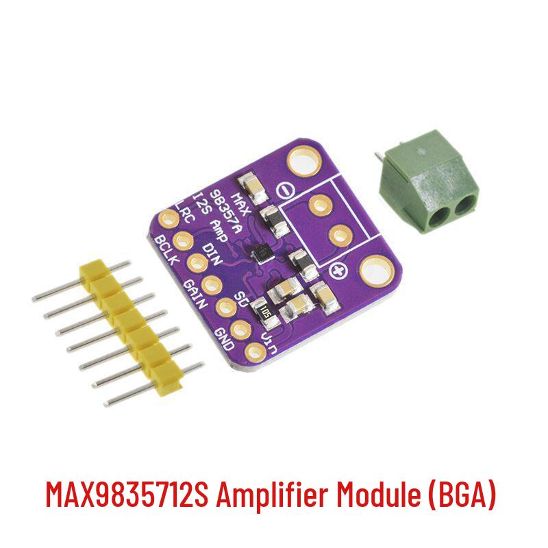 

MAX98357 I2S Audio Amplifier: Filterless Class D, Compatible with ESP32/Raspberry Pi.
