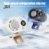Quiet Portable Fan Clip-on Fan, LED Display USB Rechargeable 3 Speed Adjustable Personal Cooling for Car, Work, Travel, Outdoor