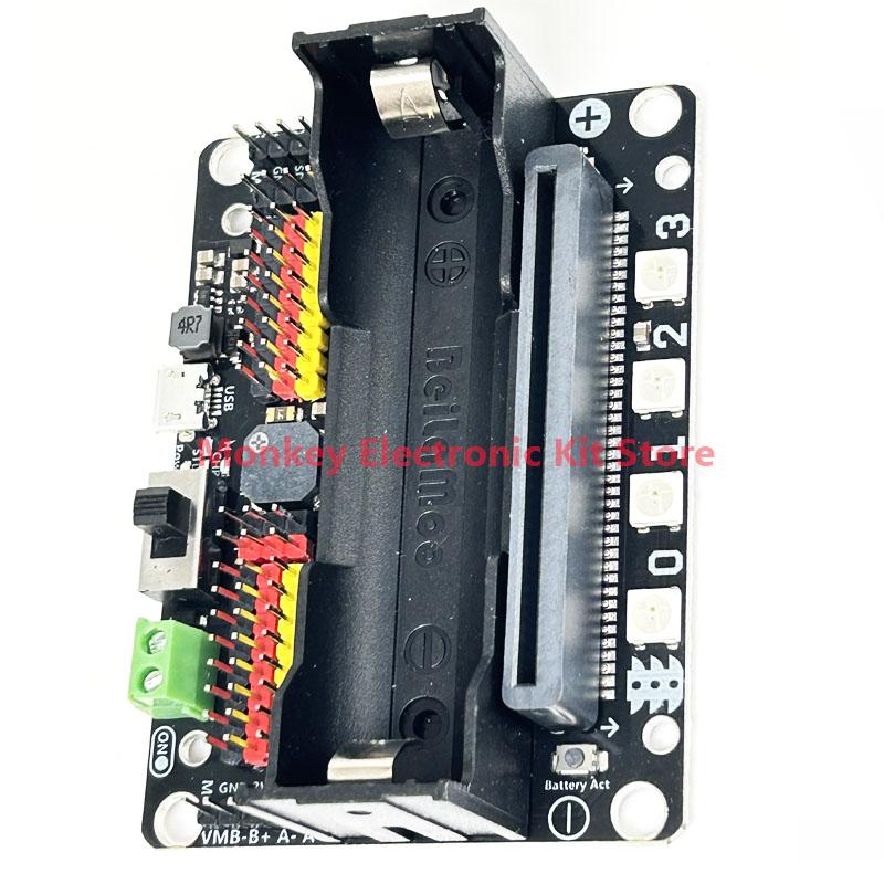 Micro:bit Expansion Board Elementary and Middle School Starter Robotbit V2.0 Python Programming 18650 Li-ion Industrial Battery
