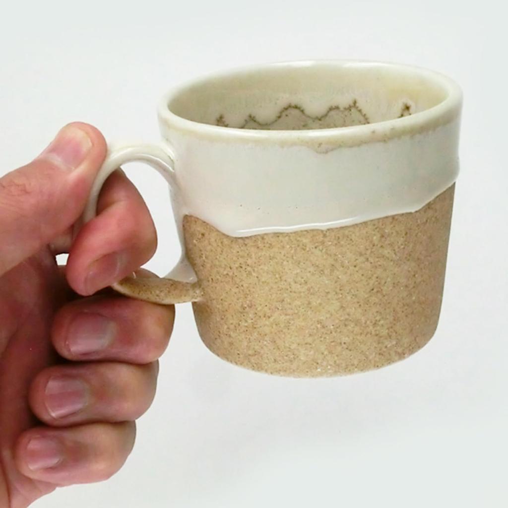 Cană Mino Ware, 230 ml, la cuptorul cu microunde, la mașina de spălat vase, maro, fabricată în Japonia Aproximativ. CK-2002C