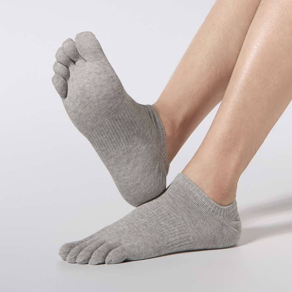 Five-finger Socks, Men's Short Breathable Socks, Spring and Summer Five-toe Socks, Cotton Socks with Separate Toes, Colored Cotton Socks