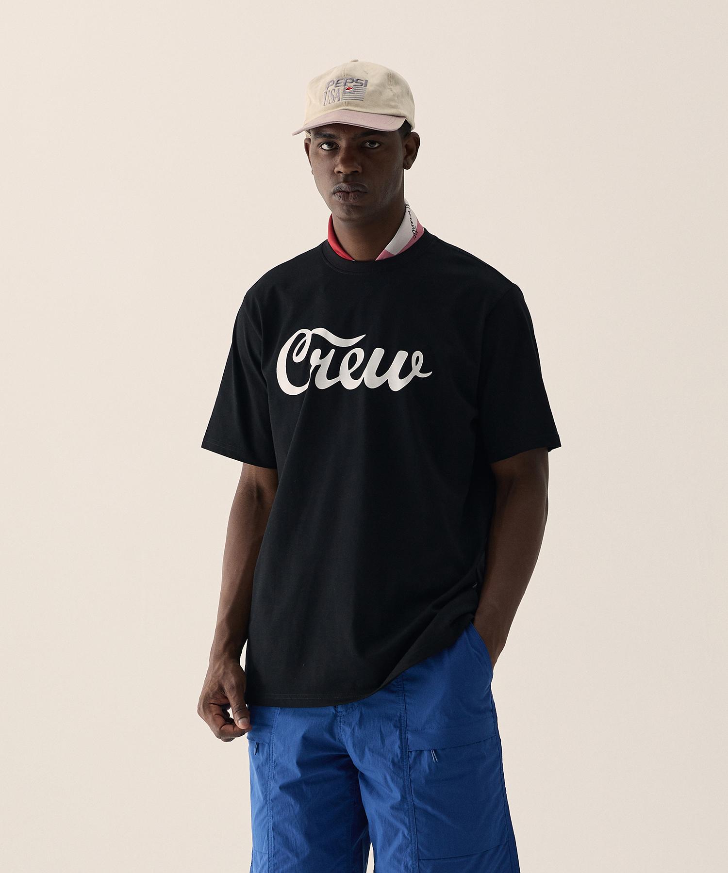 Crew Members Only Crew Logo Ts Black Black/M
