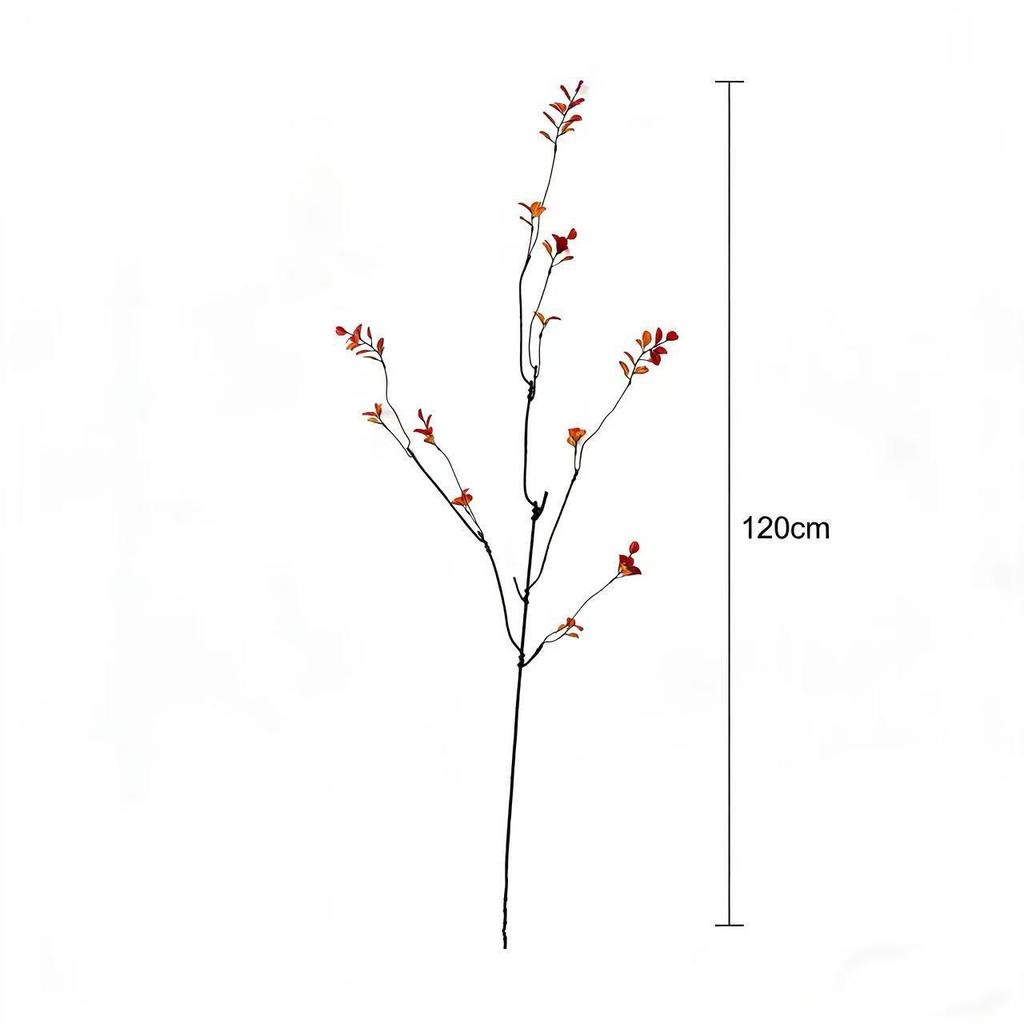 Chinese Style Autumn Branches for Home and Hotel Decor - Artificial Green Plant Ornaments for Flower Arrangements