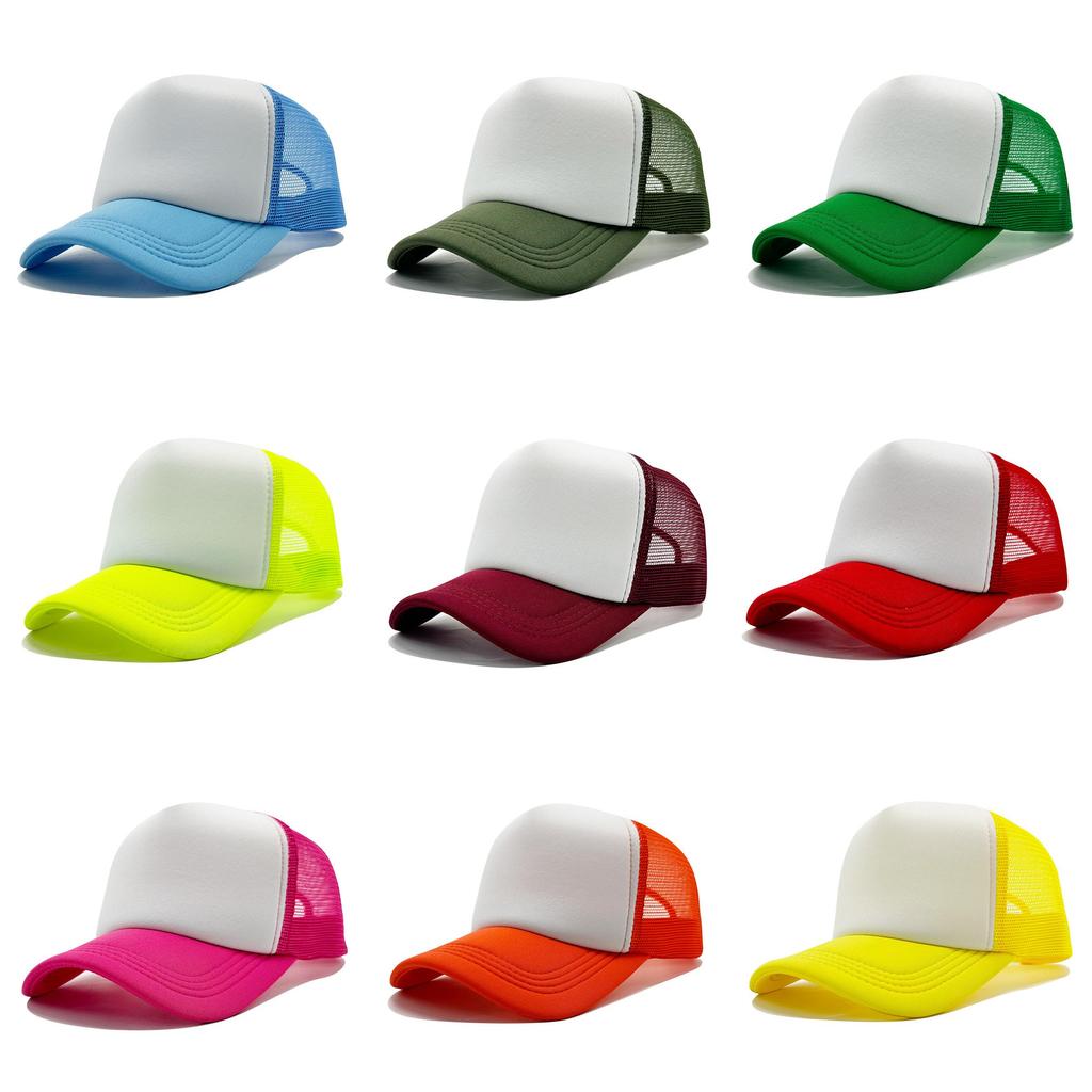 Cap Baseball Outdoor Student Kids Travel Solid Color Sunshade Hat Breathable
