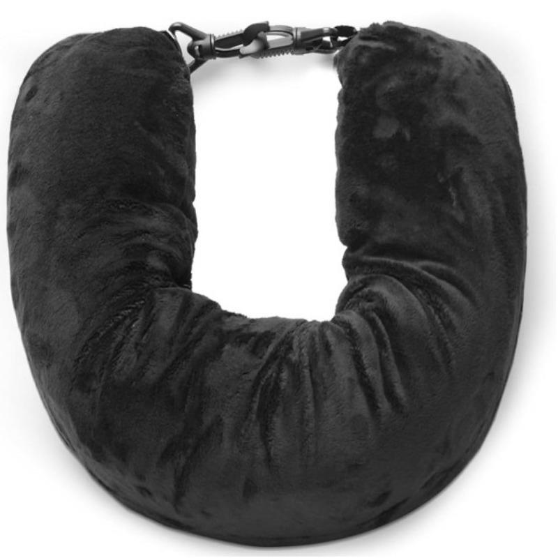 Travel Neck Pillow Self Filling Portable Stuffable Neck Pillow Airplane Car Travel Pillow Refillable Support Cushion Travel Bag
