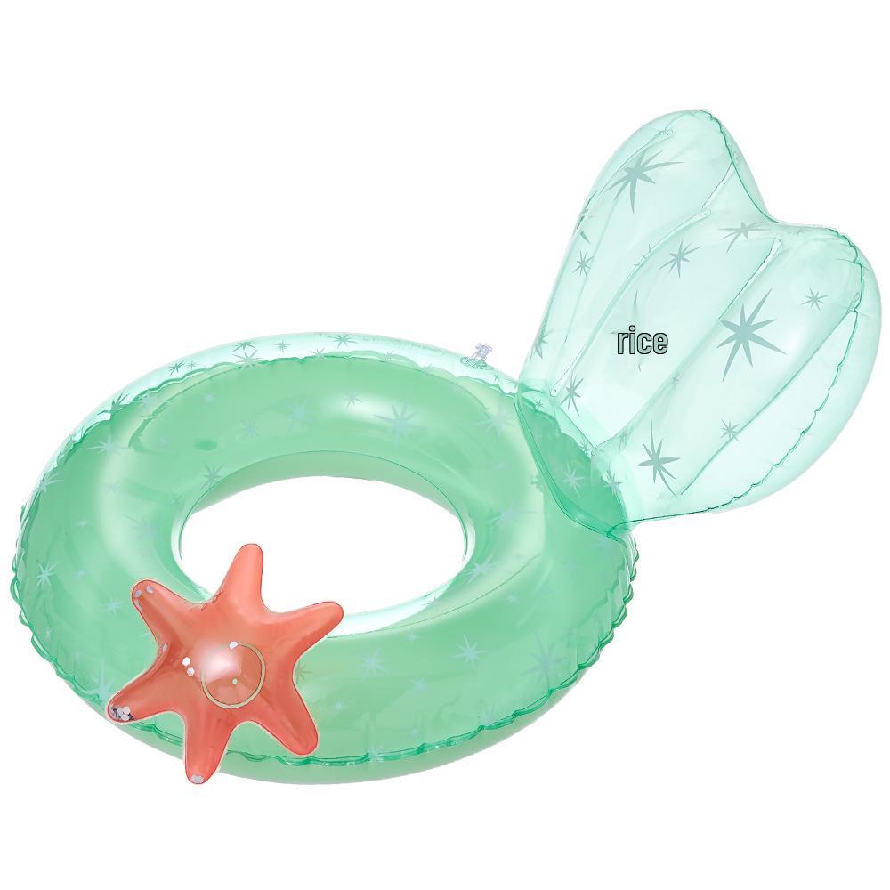 Xiaolü Thickened Mermaid Armpit Float: 110cm Adult Swim Ring with Fishtail Design