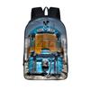 Old-fashioned Steam Train / Locomotive Pattern Backpack for Teenager School Bags Women Rucksack Travel Student Book Bags Gift