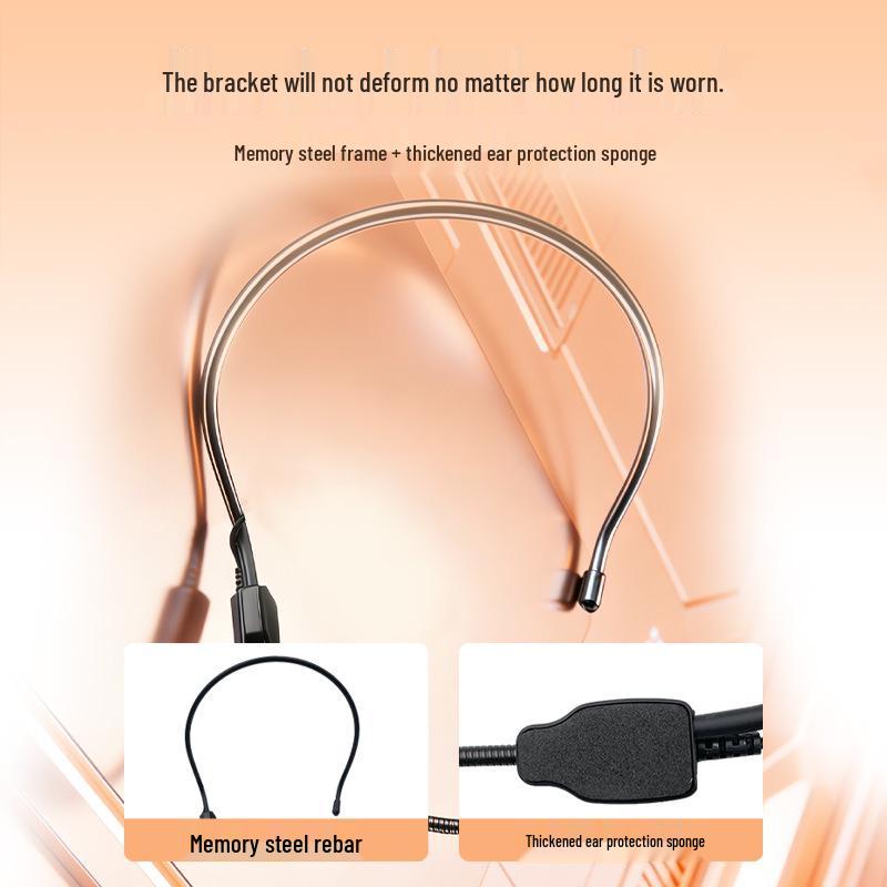 Little Bee Universal Wired Classroom Amplifier Headset with Thick Head-mounted Mic
