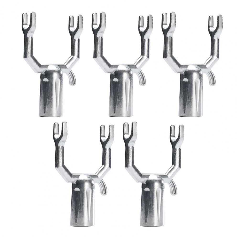 

Clothes Hook Pole Forks Heavy Duty Aluminum Alloy Clothes Hook Pole Fork Set Universal Clothing Hanger Reacher Accessories античный серебряного