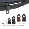 8 piezas de repuesto para cabezal de cremallera, sin herramientas, extraíble, para equipaje, mochila, ajuste final, etiqueta de cuerda, fijador de cremallera para ropa, roto