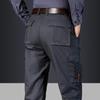 Men's Winter Multi-Pocket Cotton Overalls - Casual, Loose-Fit Outdoor Pants