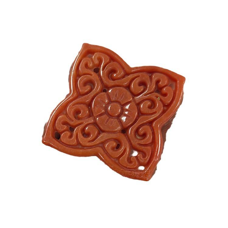 Red Jade Carved Floral Pendant: DIY Jade Red Earrings & Accessories