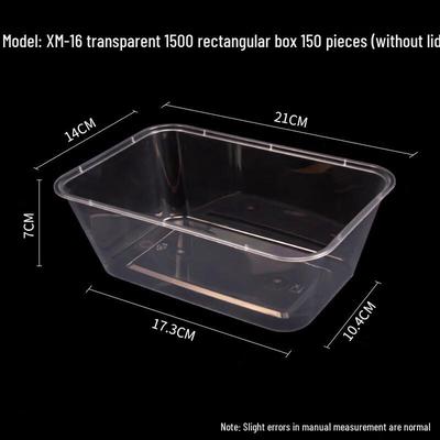 Disposable Rectangular Plastic Food Container