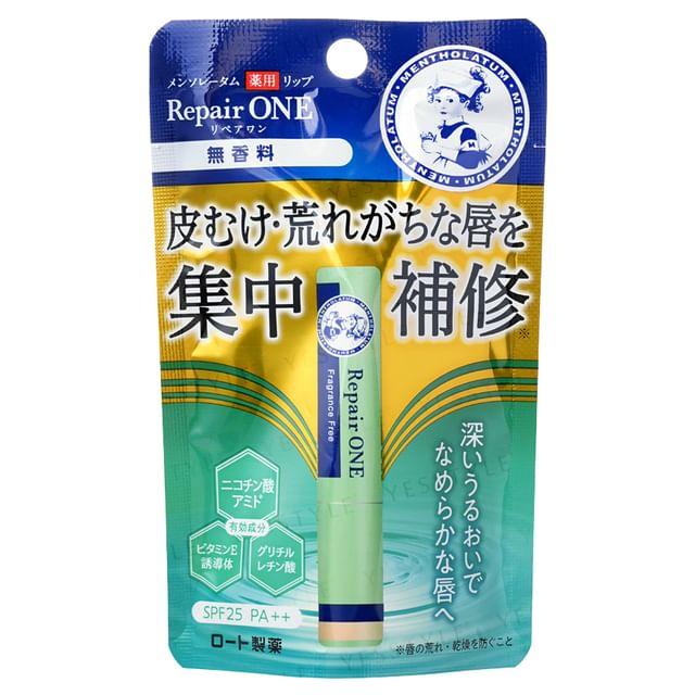 Rohto Mentholatum - Repair One Lip Balm SPF 25 PA++ Fragrance Free