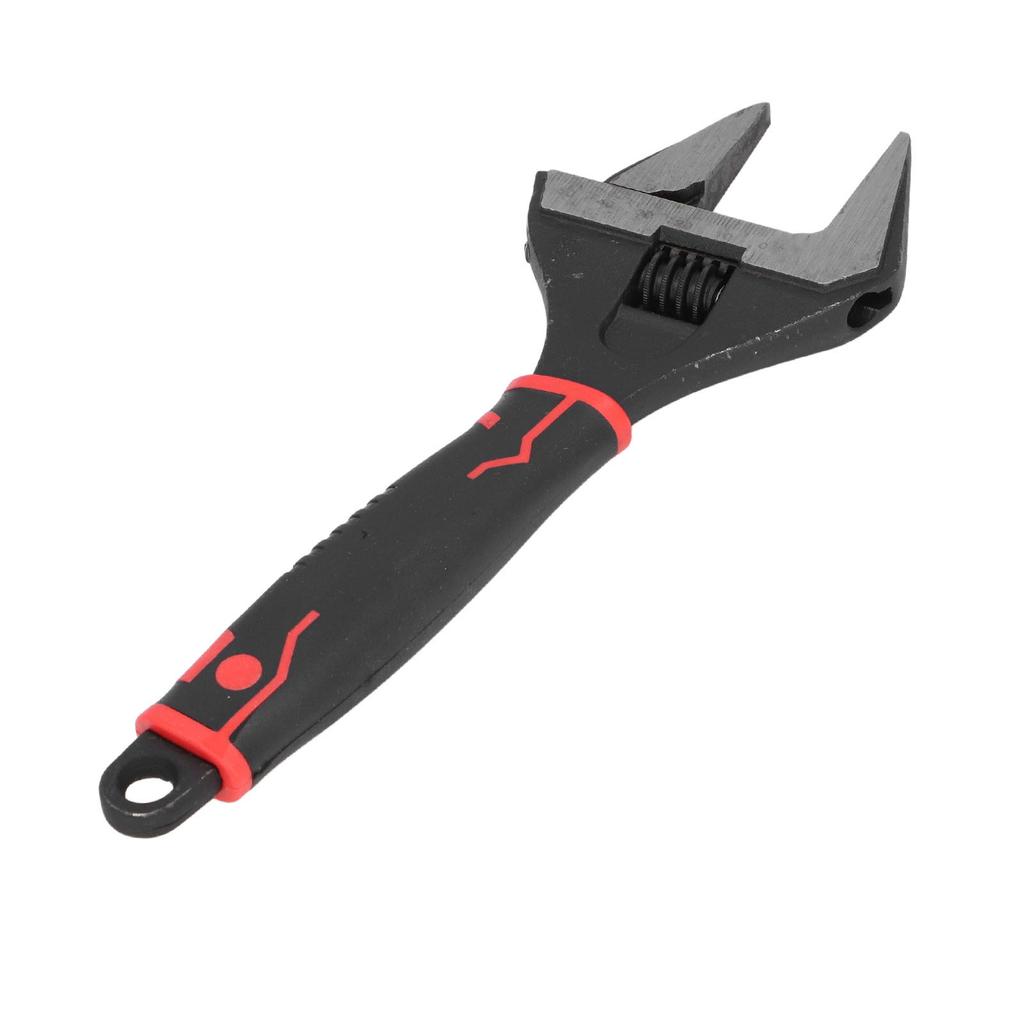 10 Inch Wide Mouth Adjustable Wrench CrV Steel Deep Jaw Manual Repair Spanner for Home Garage