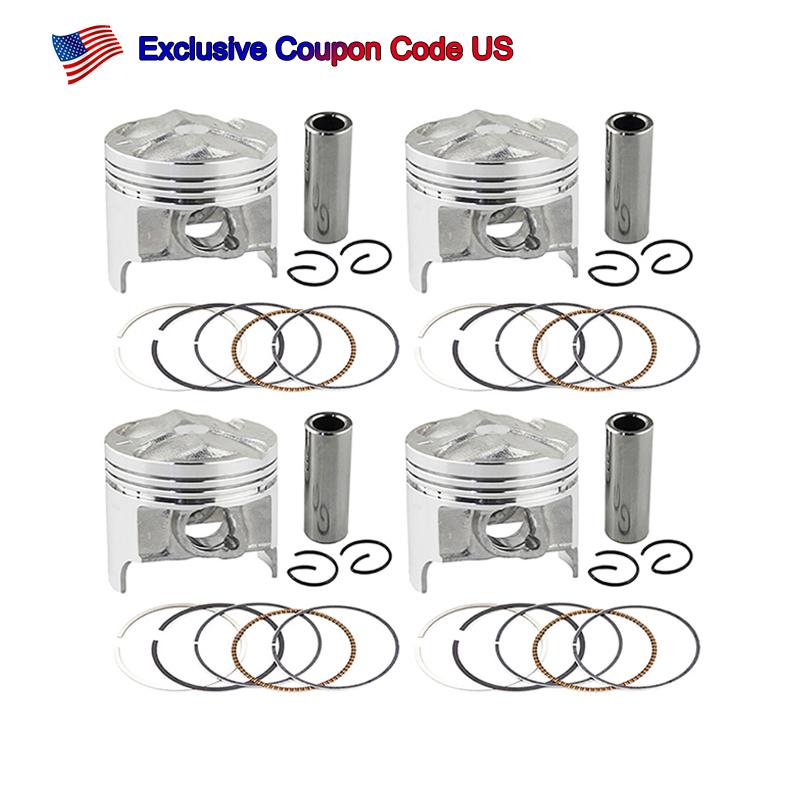 1/4 Sets Motorcycle Engine Piston Rings Kit Bore STD Size 49mm ~ 49.5mm For Suzuki GSX250R GJ72A GJ73A GJ74A GSF250 BANDIT 250