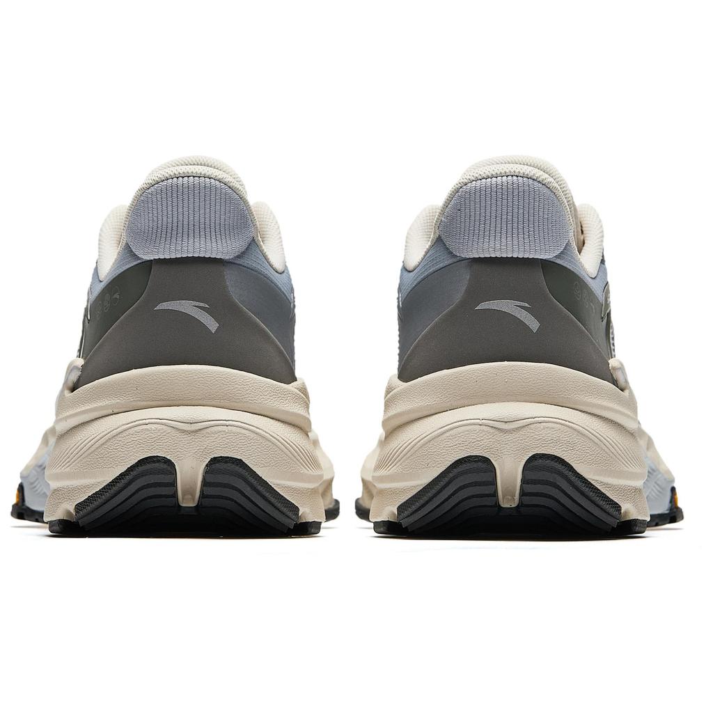 Anta Vertical 6 Silver Grey Black Ivory White Mens Running Shoes 912445587-4