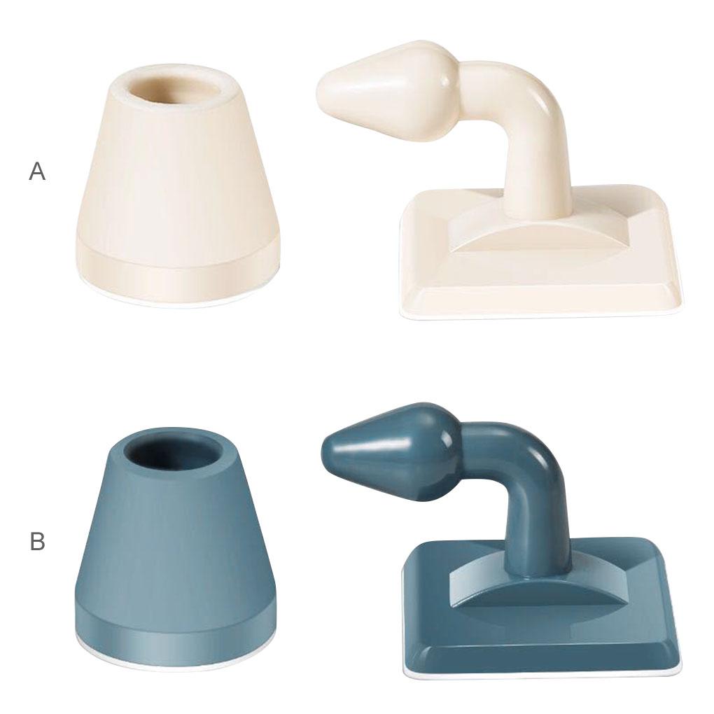 Punch-free Silicone Door Stopper Doorstop Floor Wall Anti-collision Protective Pad