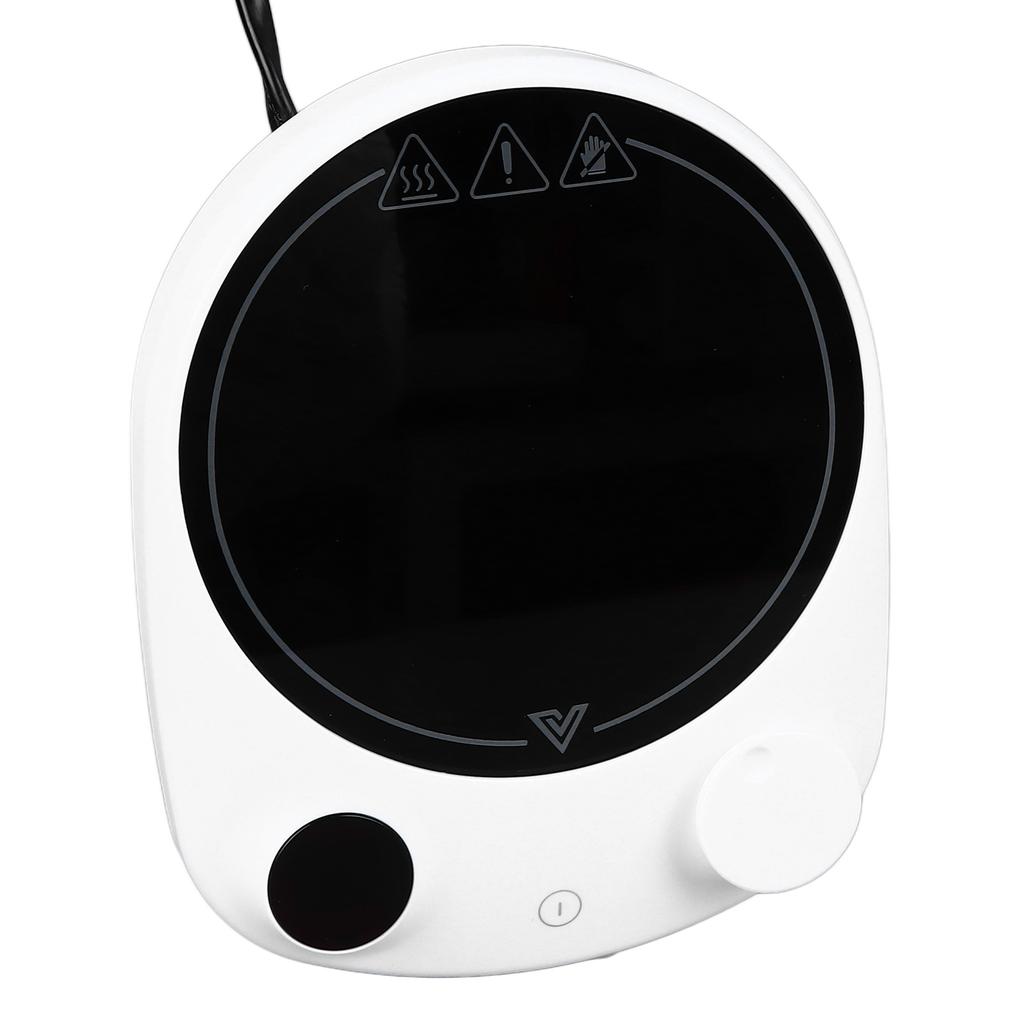 Electric Heating Cup Warmer Constant Temperature Auto Shut Off Milk Coffee Mug Heater White