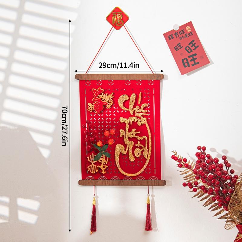 Mini Spring Festival Couplet Decoration for Entrance Door 2026 Spring Festival Wall Decoration Mini Short Couplets Party Decor