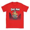 Men Kid Funny Animation Adventure Movie T Shirts Dog Man Pure Cotton Tops Novelty Short Sleeve Crewneck Tee Shirt Unique TShirt