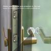 20Pcs PVC Door Handle Buffer Anticollision Mini Size PVC Door Handle Buffer 18mm Diameter Hole 31*23*13mm