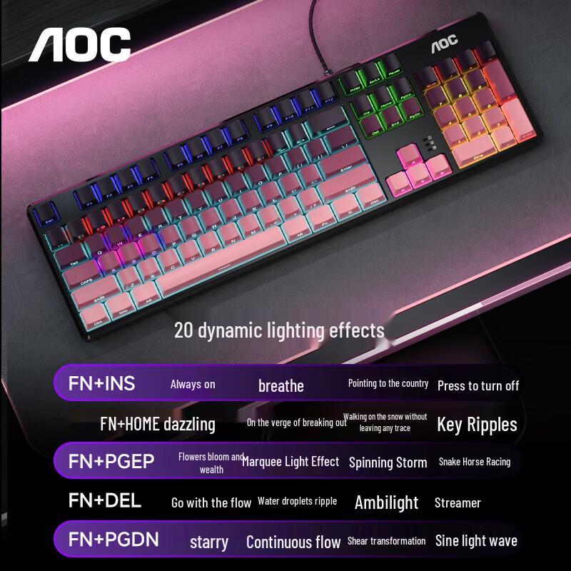 AOC GK230 Wired Mechanical Gaming Keyboard & Mouse Combo