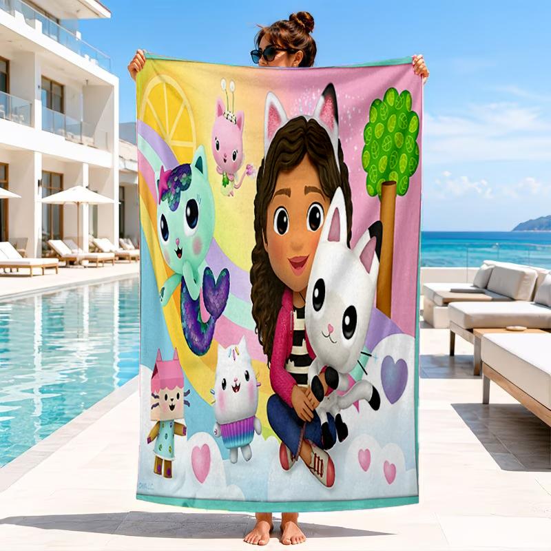 Rainbow Friends Dollhouse Beach Towel, Microfiber Beach Towel, Perfect For Pool, Beach, Travel, Home Decor Beach Party Fan gifts