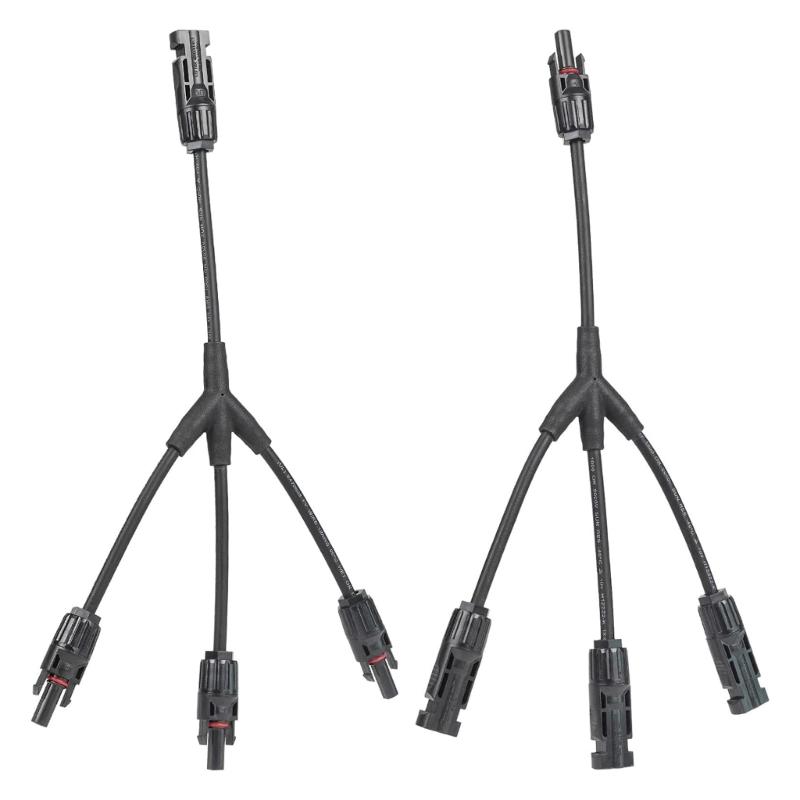 Solar Male Female Connector 30A Y Splitters Cable Y Branch Connector 1 To 2/3/4 Adapter for Solar Panel Part