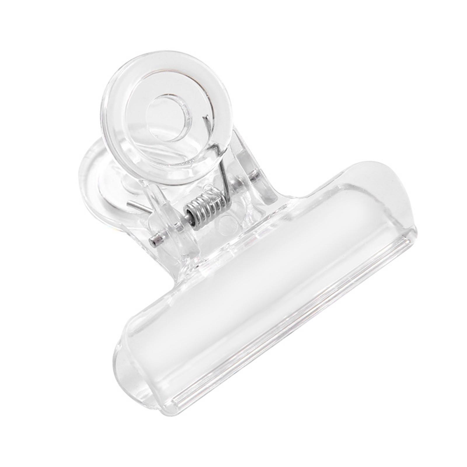 

Многофункциональный прозрачный зажим для папок с длинным хвостом, зажим для студенческих контрольных бумаг, зажим для запечатывания закусок, 3 шт. белый