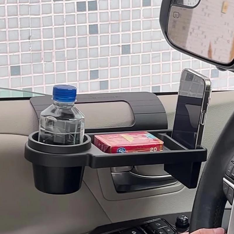 Side Door Window Phone Slot Hanging Organizer Car Organizer Box with Cup Drink Holder Car Side Door Storage Box Auto Accessories