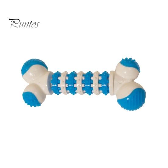 

Неразрушимые игрушки для жевания собак, интерактивная игрушка для зубов щенка, игрушка для чистки зубов, облегчение скуки, зубчатая кость, игрушка для домашних животных для агрессивных жевателей, маленький средний синий