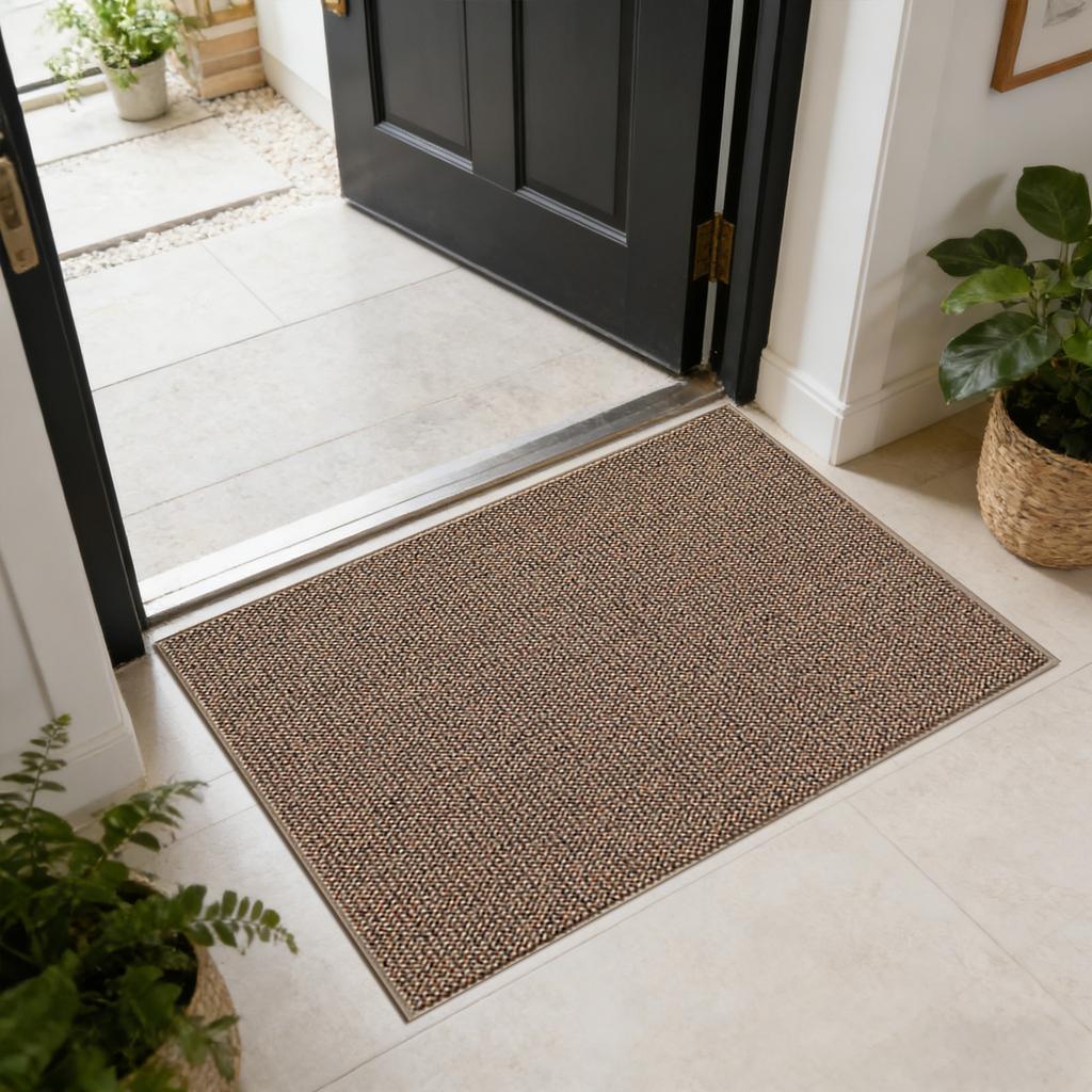 Rectangular Linen Floor Mat, Entrance Carpet, Keeps Clean, Suitable For Corridors, Living Rooms, And Bedside Areas.