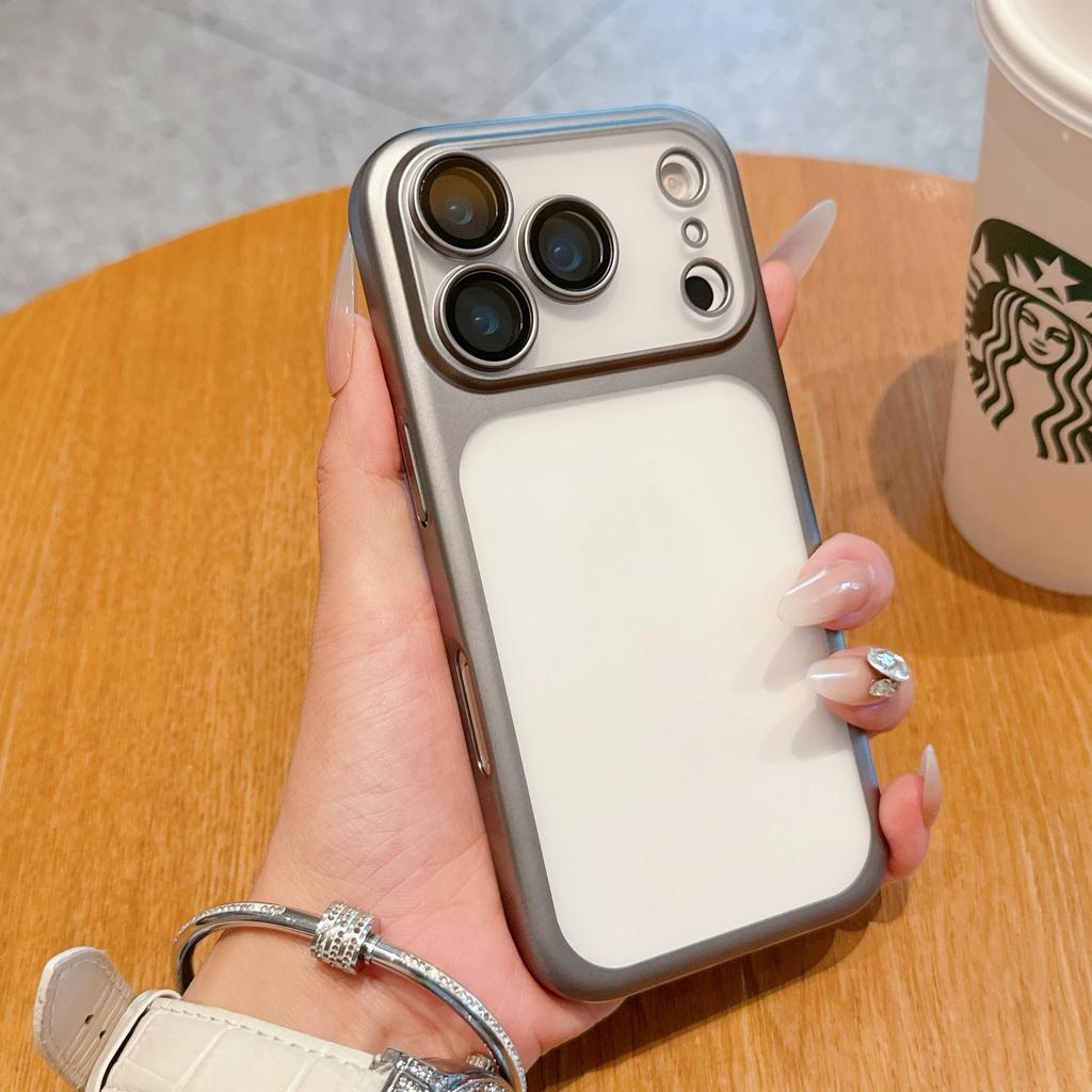 Nieuwe Transparante Telefoonhoes Voor iPhone 17 16 15 13 12 Pro Max 17Air Plating Frame Lens Film Bescherming Anti-val Harde Heldere Cover