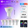 1-10Pcs Tuya GU10 WiFi LED Smart Bulb Dimmable 1-100% RGBCW Spotlight Smart Life APP Work with Alexa Google Home Voice Control